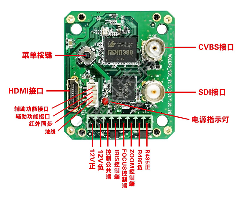 SDI/HDMI/CVBSÈýºÏÒ»±àÂë¿ØÖÆ°å