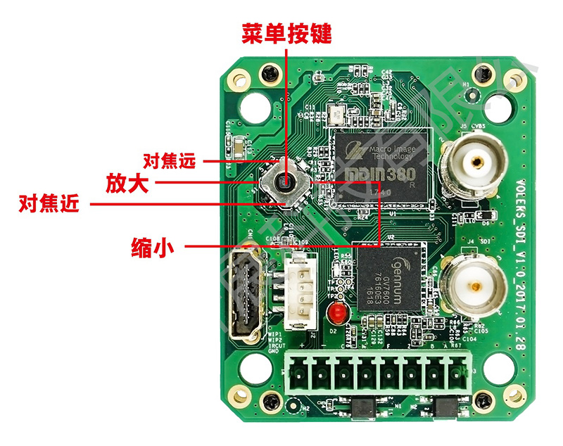 SDI/HDMI/CVBSÈýºÏÒ»±àÂë¿ØÖÆ°å½Ó¿Ú¶¨Òå
